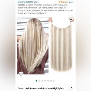 Ash blond with platinum highlights Extensions!